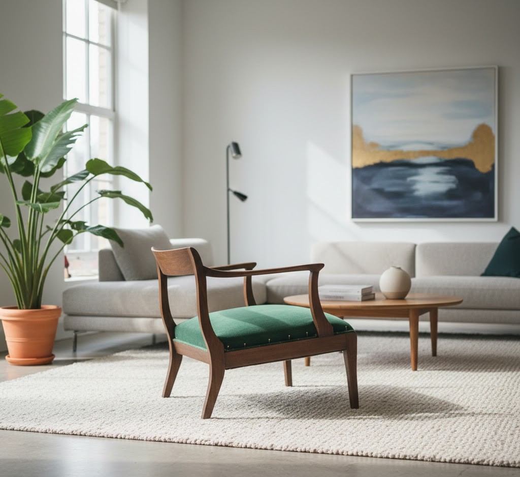 Restaurert vintage stol