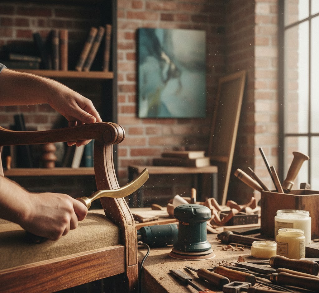 Møbelrestaurering prosess